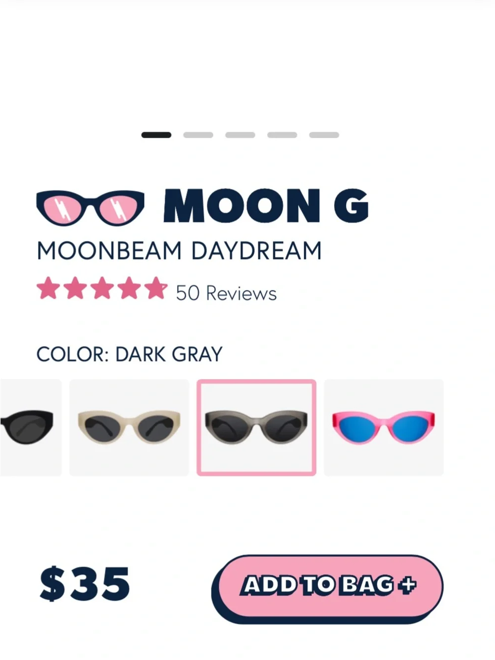 goodr Matte Grey Cat-Eye Sunglasses for Women